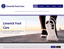 Tablet Screenshot of limerickfootcare.com